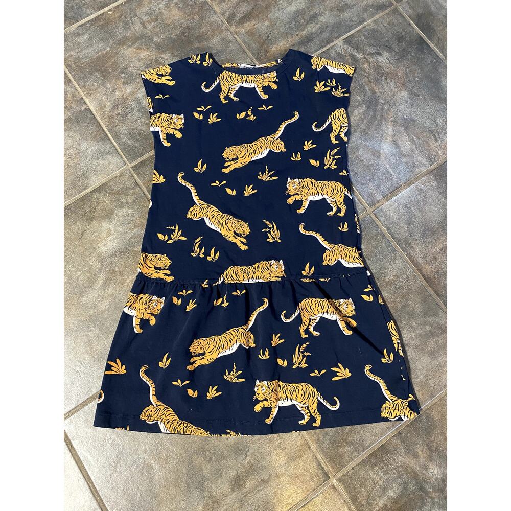 THE STRIPED CAT "TIGER" PRINT GIRLS DRESS SIZE 5/7